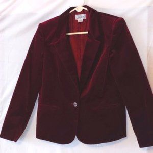 VINTAGE, Higbee's Wine Blazer, Sz 10, NWOT